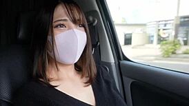 G-cup Japanese university student Hirose Zu gets creampied twice in outdoor amateur shoot.