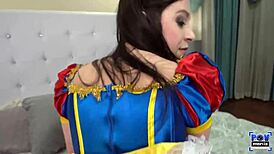 Shelby Paris gets her throat dicked by Miles Long in roleplay