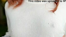 Teen Redhead Mia Experiences Intense Orgasm Outdoors By The Lake