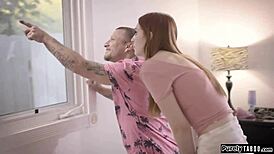 I felt so vulnerable as the perv neighbor analed my teen ass deepthroat style