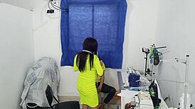 new video, i'm a fashion designer showing off my tits at work