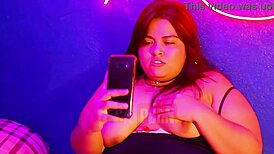 Wife masturbates with another man on video call?