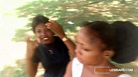 Amateur black girls explore lesbian sex passionately