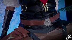 Ksu Colt som knulledukke med leker og maskin, hard solo