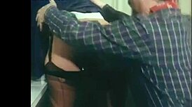 secretary gets mouth full of cock and ass fucked hard with audio