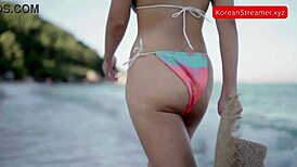 Sexy Asian Walking On Beach Bikini Loop Asmr