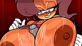 tiara gives a tittyfuck with her big tits