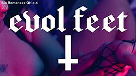 latina goddess enjoys feet tickling submission