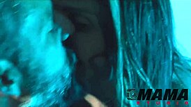 milf seduces friend in lingerie outdoors