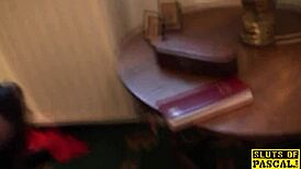 religious mature woman in stockings gets disciplined