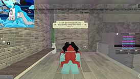 Demon Pounds Huge Futa Cock