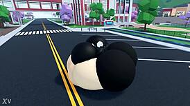 Thicc avatar performs sensual dance moves for viewers