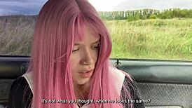 Horny student girl gets fucked by her new PE teacher in public