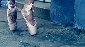 Sexy Fetish Ballerina With Barefoot Licks