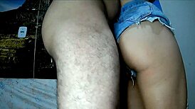 The brunette latina thought her ass was virgin until interracial anal in sheer dress