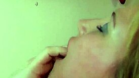 Blonde whore girl fucked hard by big cock in fishnet scene