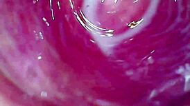 homemade video with camera deep in wet pussy, capturing intense orgasm
