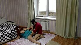 Stepson fucks bored busty milf with big tits and ass