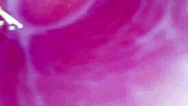 homemade video with camera deep in wet pussy, capturing intense orgasm