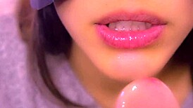 Japanese Amateur Blowjob Ends With Cum In Mouth