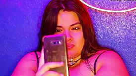 Wife masturbates with another man on video call?