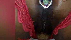 man, banging hard into that ebony Latina’s tight pussy with a wild handjob massage!