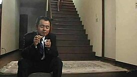 i watched this smoking asian slut get her pussy eaten and fucked at work