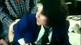 secretary gets mouth full of cock and ass fucked hard with audio