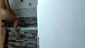 dana barzagli and luna spied on in bath