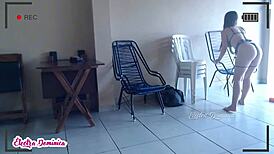 Hot Waitress Works At Bar With Big Ass