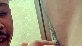 Seusubpink drinking piss from big black cock