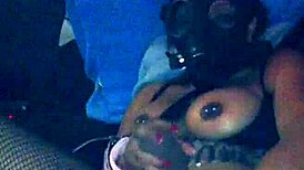 in my hidden fantasy pt 2, I get my ebony pussy drilled with a dildo