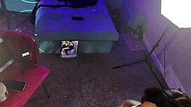 he ate this house arrest pussy. sloppy licking on wet ebony ass.