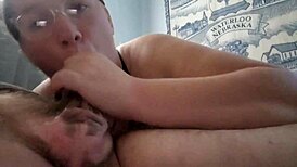 Gave guy head first time after new piercings with big cock