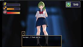 Green-Haired Girl Dominates With Facesitting