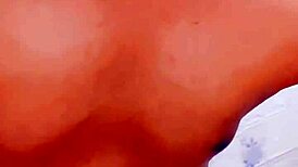 Shemale sissy pisses on her own body in humiliation