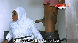 Wife and Teacher Enjoy Office Time