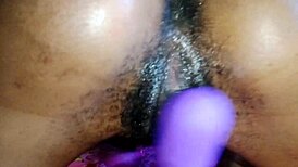 Big pussy squirting intensely during huge fingering masturbation