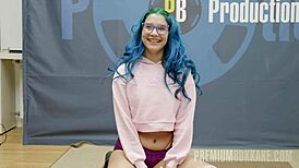 premium bukkake with galilea. blowjobs, cumshots, swallows, and facials 😋