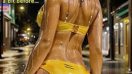 Riding in leather and latex outdoors, doggystyle fun 😈