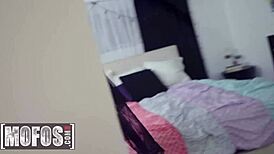 ryan keely wears lingerie heels rides cock