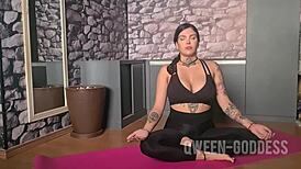 Ever seen yoga with a buttplug in like this?