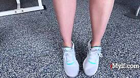 Jessie Rogers' Gag Reflex in Gym Fucking