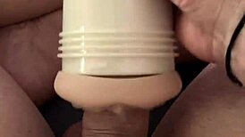 play with my new fleshlight while caught watching porn
