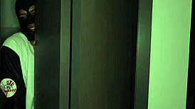 Latina brunette surprised by burglar, ends up fucking hard?