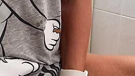 i gently caress my small clitoris in real morning masturbation