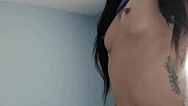 beautiful petite 18-year-old emy angel looks sexy in this scene