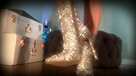 Mesmerize Your Slave With Sparkle Boots For Intense Ass Worship
