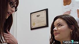 Milf Doctor Lexi Luna Examines Patient's Tits and Pussy with Lesbian Oral