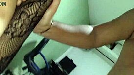 fucking my wifes big pussy in sexy bodystocking she used with her lover